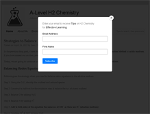 Tablet Screenshot of alevelh2chemistry.com